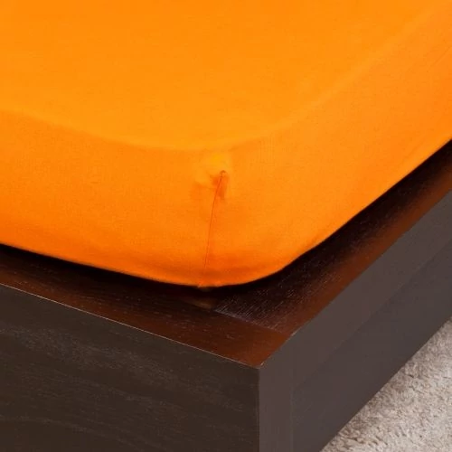 Narancs jersey lepedő 200x200 cm
