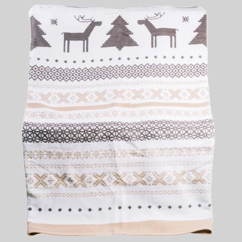 Skandináv karácsonyi akril pléd