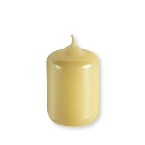 Tört fehér metál henger adventi gyertya