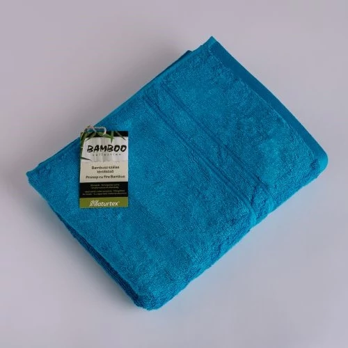 Türkizkék Bambuszos Törölköző 50x100 cm Türkizkék Bambuszos Törölköző 50x100 cm