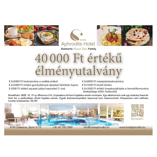 40000 Ft értékű élményutalvány