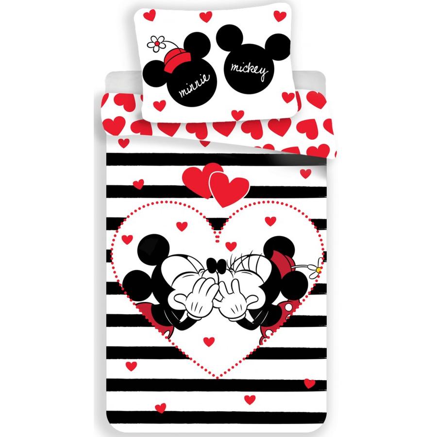 MINNIE ÉS MICKEY EGÉR 2 részes ágynemű-garnitúra 140x200+70x90 cm MINNIE ÉS MICKEY EGÉR 2 részes ágynemű-garnitúra 140x200+70x90 cm