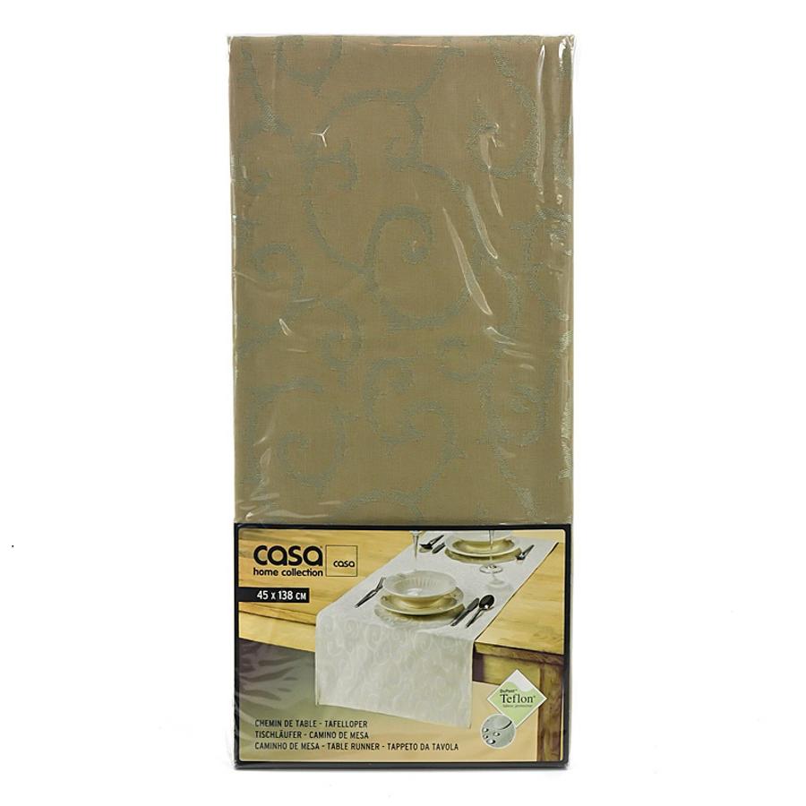 TEFLONOS KHAKI vízlepergető futó asztalterítő 45x138 cm TEFLONOS KHAKI vízlepergető futó asztalterítő 45x138 cm