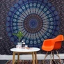 Kép 4/4 - Kettős Pamut Ágytakaró / Falidísz - Klasszikus Mandala