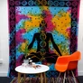 Kép 4/4 - Egyes  Pamut Ágytakaró / Falidísz - Chakra Buddha