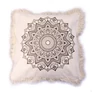 Kép 2/3 - Lótusz Mandala Párnahuzat - 60x60cm - bronz