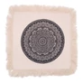 Kép 1/4 - Hagyományos Mandala Párnahuzat - 45x45cm - fekete