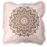 Kép 2/3 - Lótusz Mandala Párnahuzat - 45x45cm - bronz