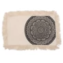 Kép 1/2 - Hagyományos Mandala Párnahuzat - 30x50cm - fekete