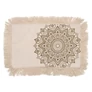 Kép 1/3 - Lótusz Mandala Párnahuzat - 30x50cm - bronz