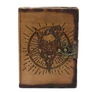 Kép 4/4 - Bőrkötésű  Notesz - Pentagramm és Koponya (18x13 cm)