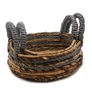 Kép 4/4 - Banánlevél és Szürke Raffia Kosár- 2-es szett