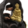 Kép 3/4 - Szoba Szökőkút - 30cm - Arany Meditáló Buddha