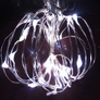 Kép 3/5 - 20 LEDes Borosüveg Rézdrót Fehér Fényfüzér 200 cm