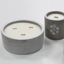 Kép 3/4 - Minimalista dizájnú beton gyertya természetes alapanyagból
