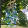 Kép 3/3 - Fenntartható szélcsengő színes üvegelemekkel