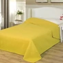 Kép 1/3 - Mustársárga Ágytakaró 235x250 cm, microfiber textília, dekoratív és praktikus