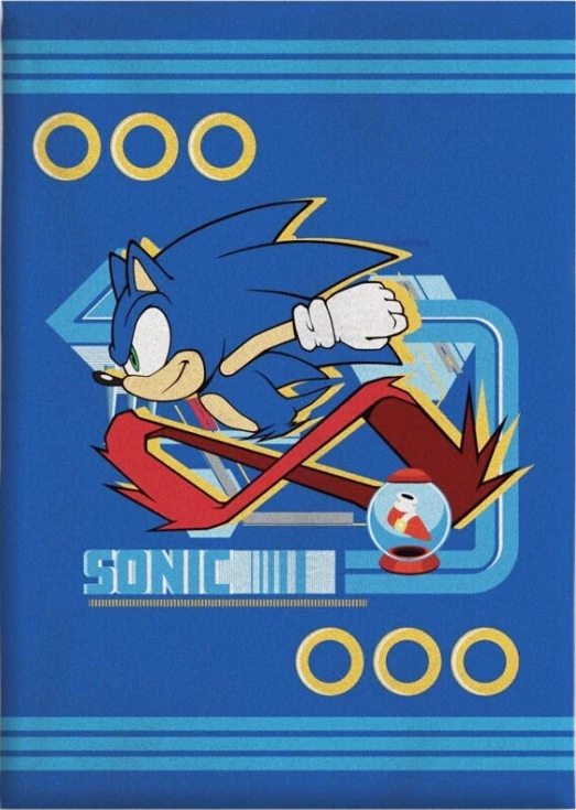Sonic A Sündisznó Polár Takaró 100x140cm