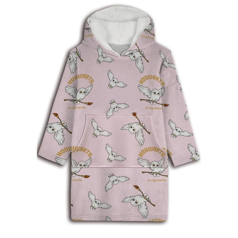 Harry Potter Hedvig Pink Belebújós Plüss Polár Takaró, Poncsó