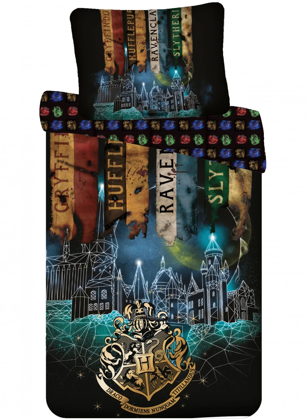 Harry Potter Ágyneműhuzat Flags 140×200cm, 70×90 cm