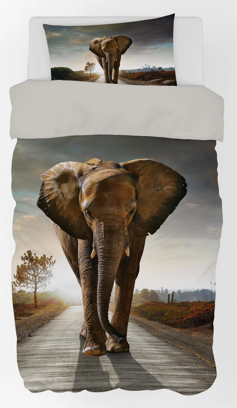 Elefánt Ágyneműhuzat 140×200cm, 70×90 cm