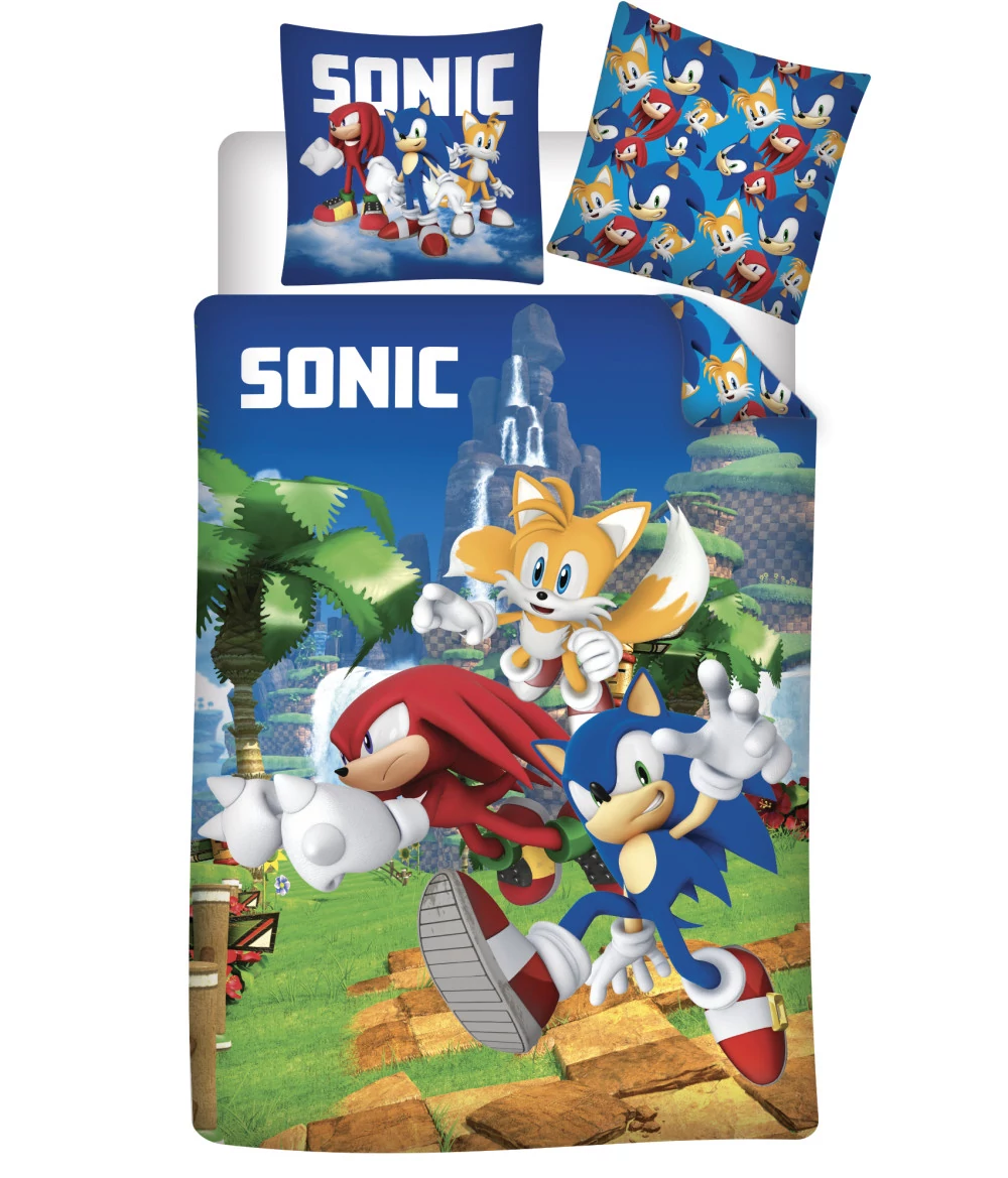 Sonic, A Sündisznó Speedy Dreams Ágyneműhuzat 140×200cm, 70×90 cm