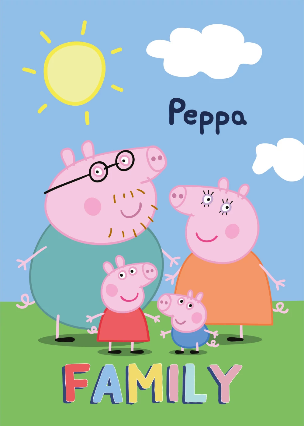 Peppa Malac Family Polár Takaró 100x140cm