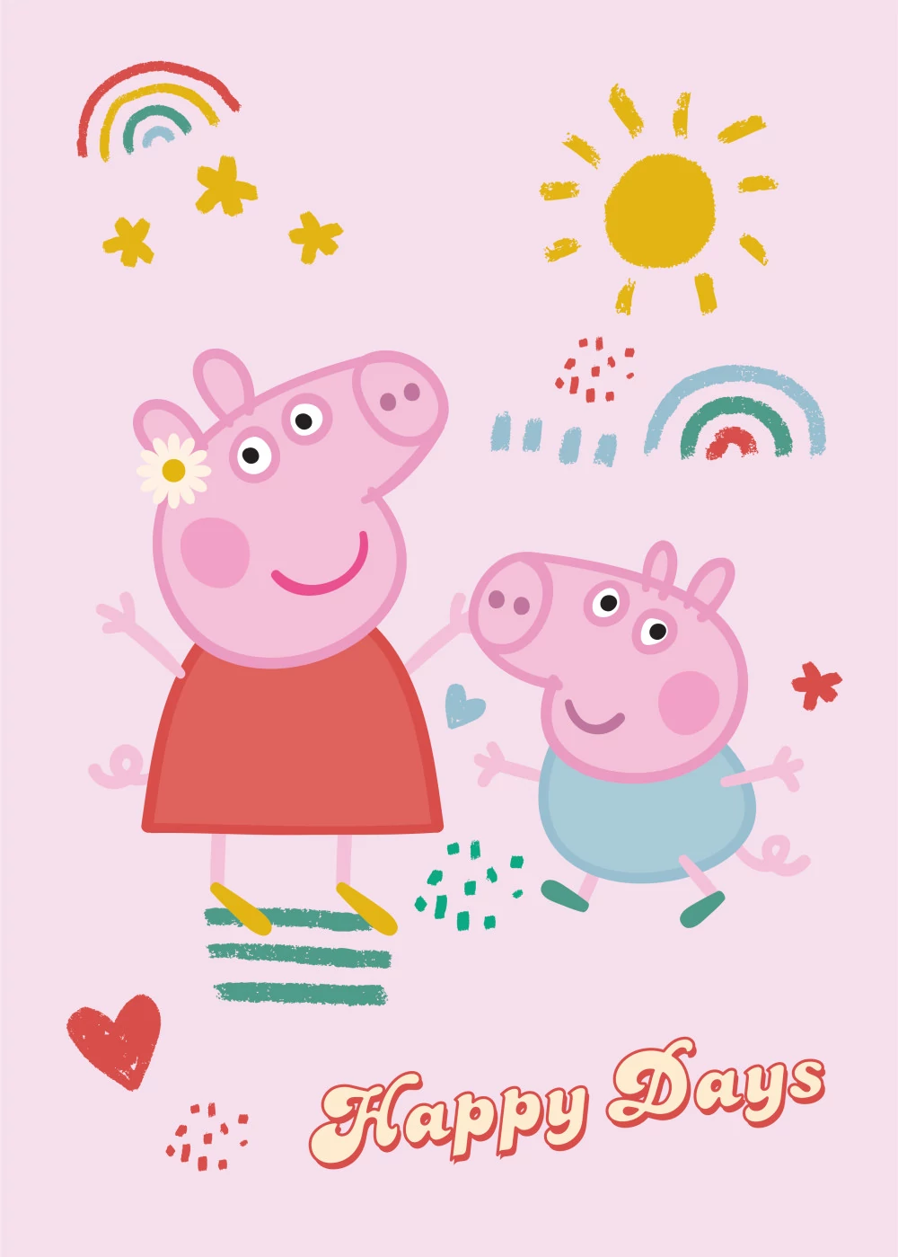 Peppa Malac Happy Days Polár Takaró 100x140cm