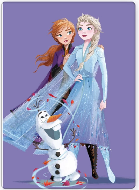 Disney Jégvarázs Purple Polár Takaró 100x140cm