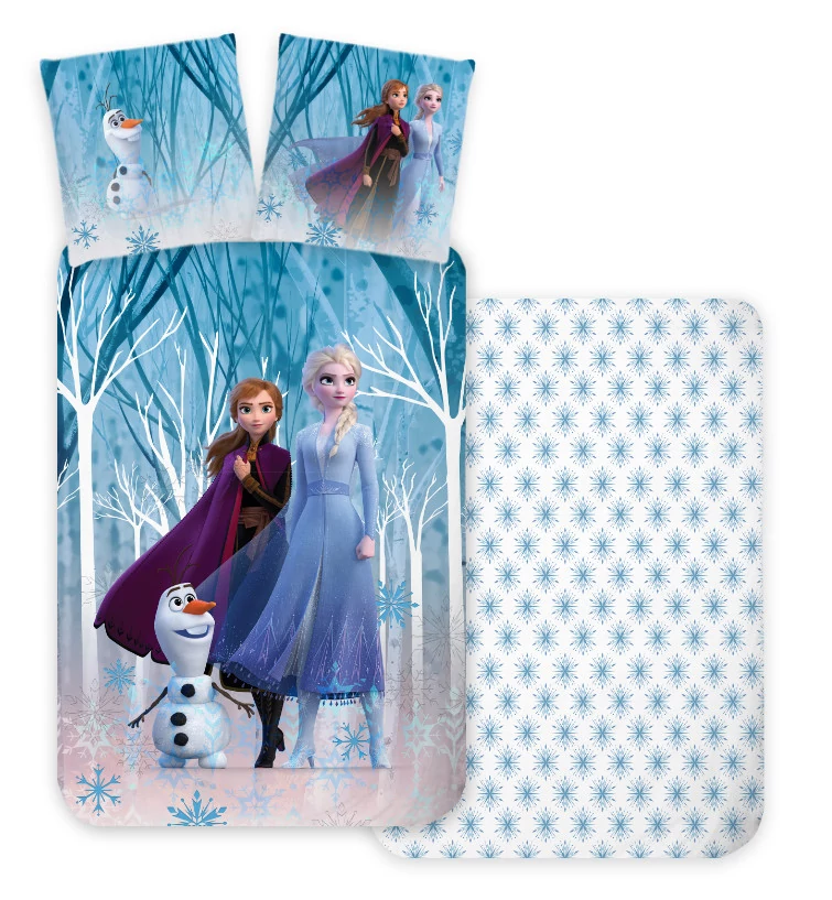 Disney Jégvarázs Snowflakes Ágyneműhuzat 140×200cm, 70×90 cm