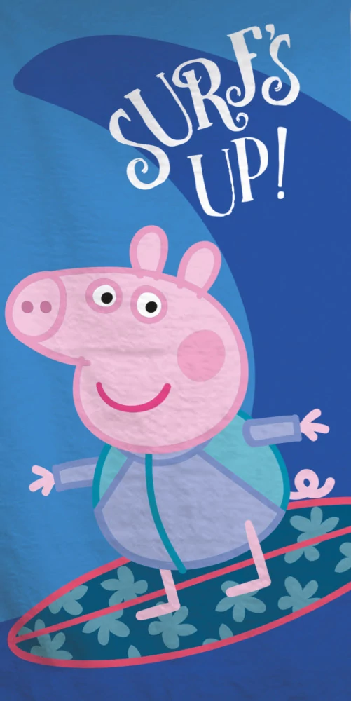 Peppa Malac Surf Fürdőlepedő, Strand Törölköző 70x140cm