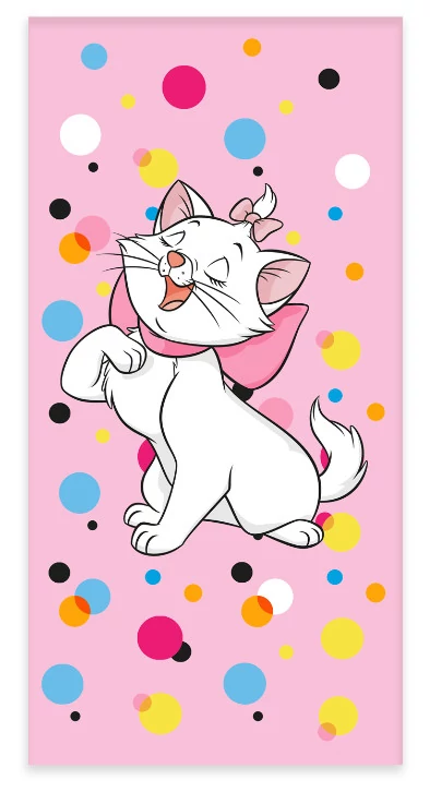 Disney Marie Cica Bubbles Fürdőlepedő, Strand Törölköző 60x120cm