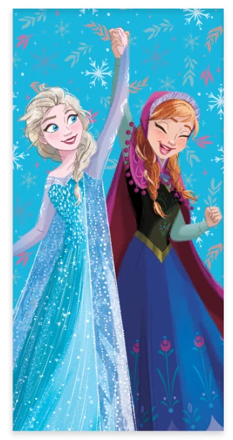 Disney Jégvarázs Cheerfulness Fürdőlepedő, Strand Törölköző 60x120cm