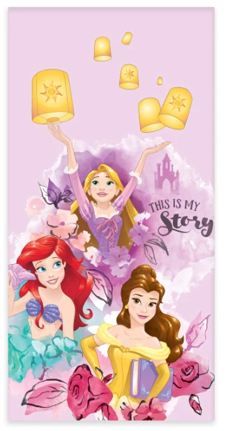 Disney Hercegnők My Story Fürdőlepedő, Strand Törölköző 60x120cm