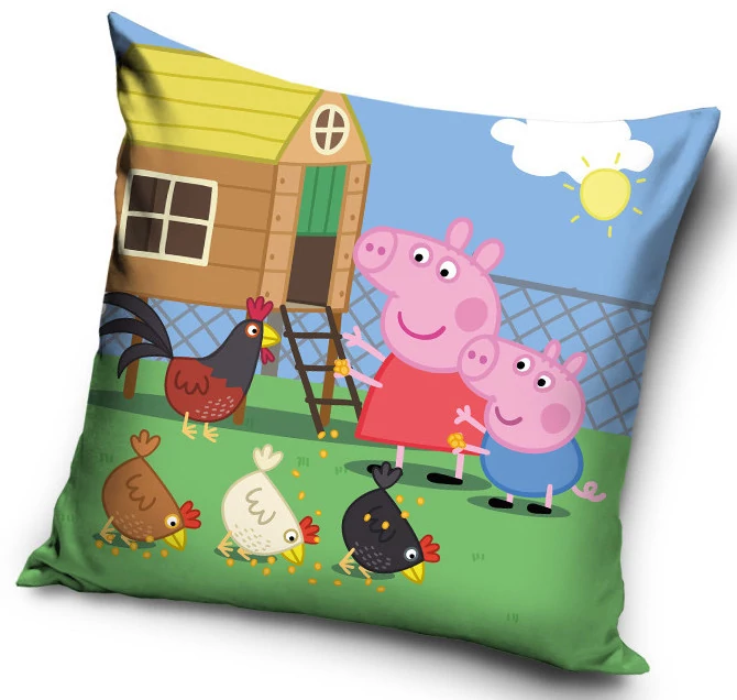 Peppa Malac Feed Párnahuzat 40x40 cm Velúr