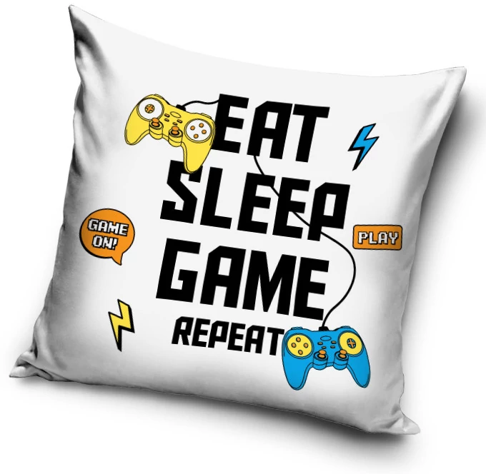 Gamer Párnahuzat 40x40 cm