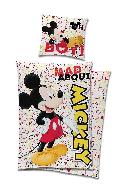 Disney Mickey Mad Ágyneműhuzat 140×200cm, 70x90 cm