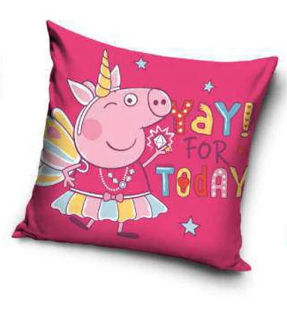 Peppa Malac Yay Párnahuzat 40x40 cm