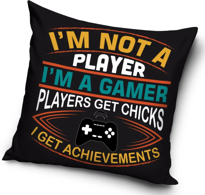 Gamer Párna, Díszpárna 40x40 cm