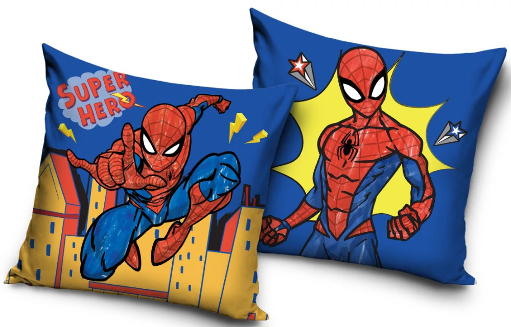 Pókember Super Hero Párnahuzat 40x40 cm Velúr