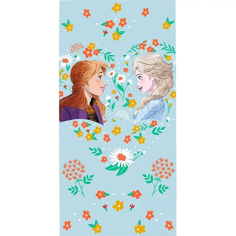 Disney Jégvarázs Flower Fürdőlepedő, Strand Törölköző 70x140cm
