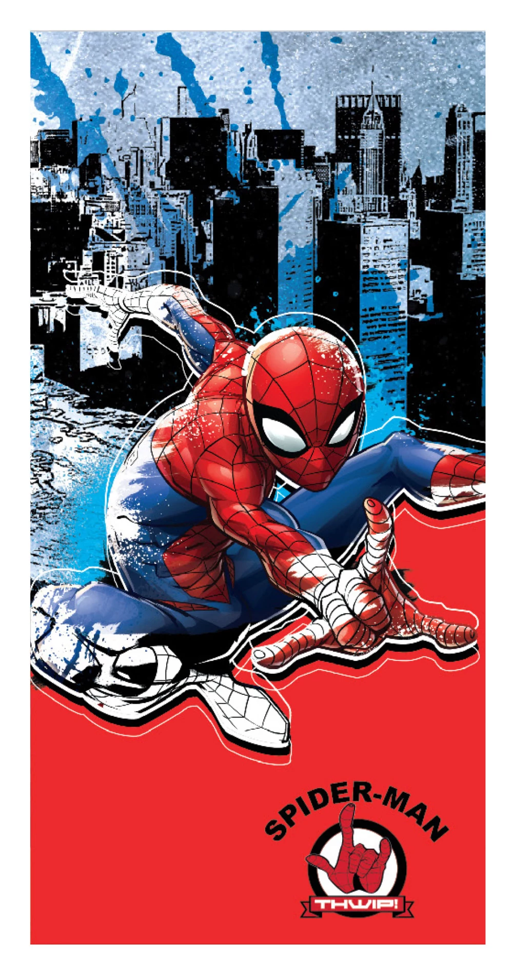 Pókember Jump Fürdőlepedő, Strand Törölköző 70x137 cm (Fast Dry)