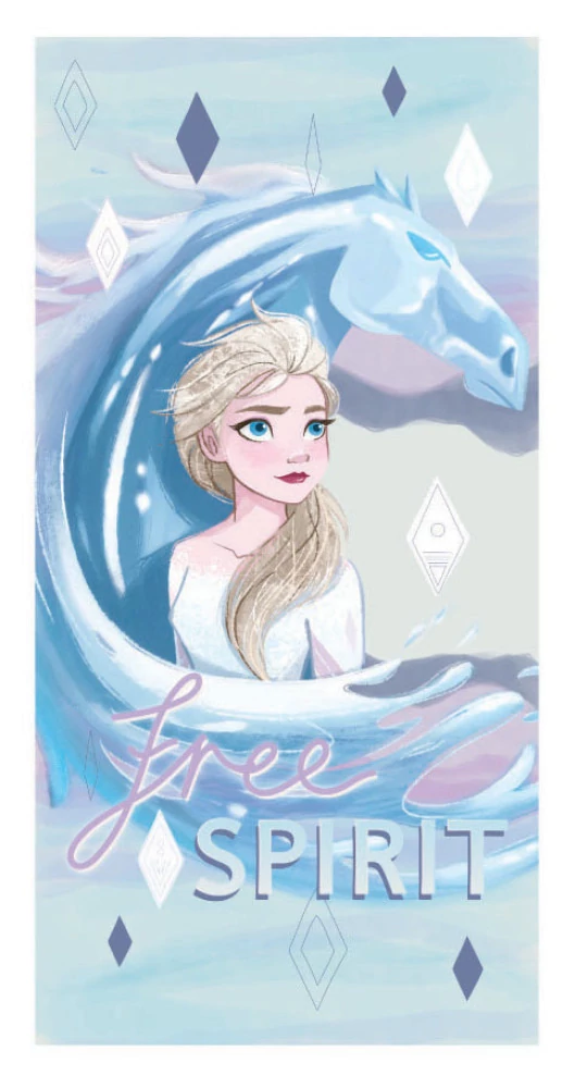 Disney Jégvarázs Ice Horse Fürdőlepedő, Strand Törölköző 70x137 cm (Fast Dry)