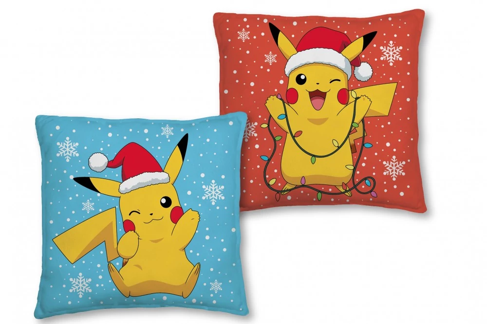 Pokémon Karácsonyi Párna, Díszpárna 40x40 cm