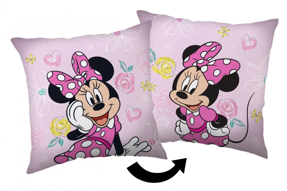 Disney Minnie Pink Bow Párna, Díszpárna 40x40 cm