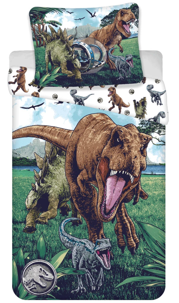 Jurassic World Trio Ágyneműhuzat 140x200 cm, 70x90 cm