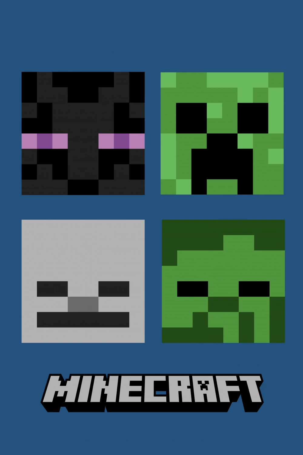 Minecraft Hostile Mobs Szuper Puha Polár Takaró 100x150cm