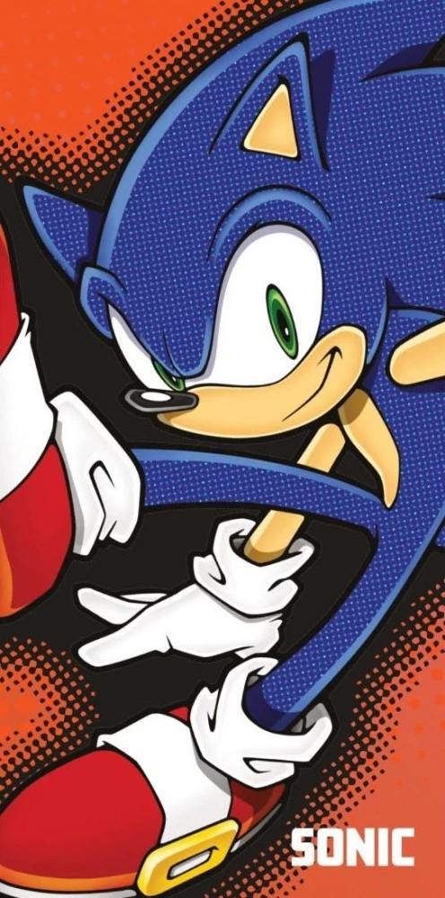Sonic A Sündisznó Fearless Fürdőlepedő, Strand Törölköző 70x140cm