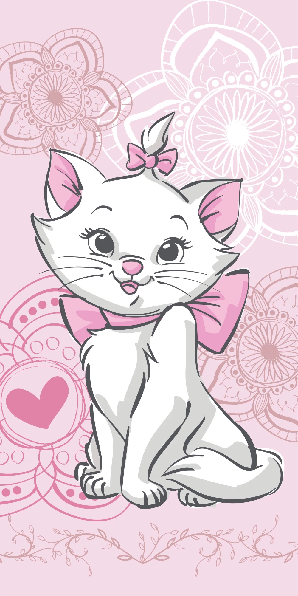 Disney Marie Cica Aristocat Fürdőlepedő, Strand Törölköző  70x140cm