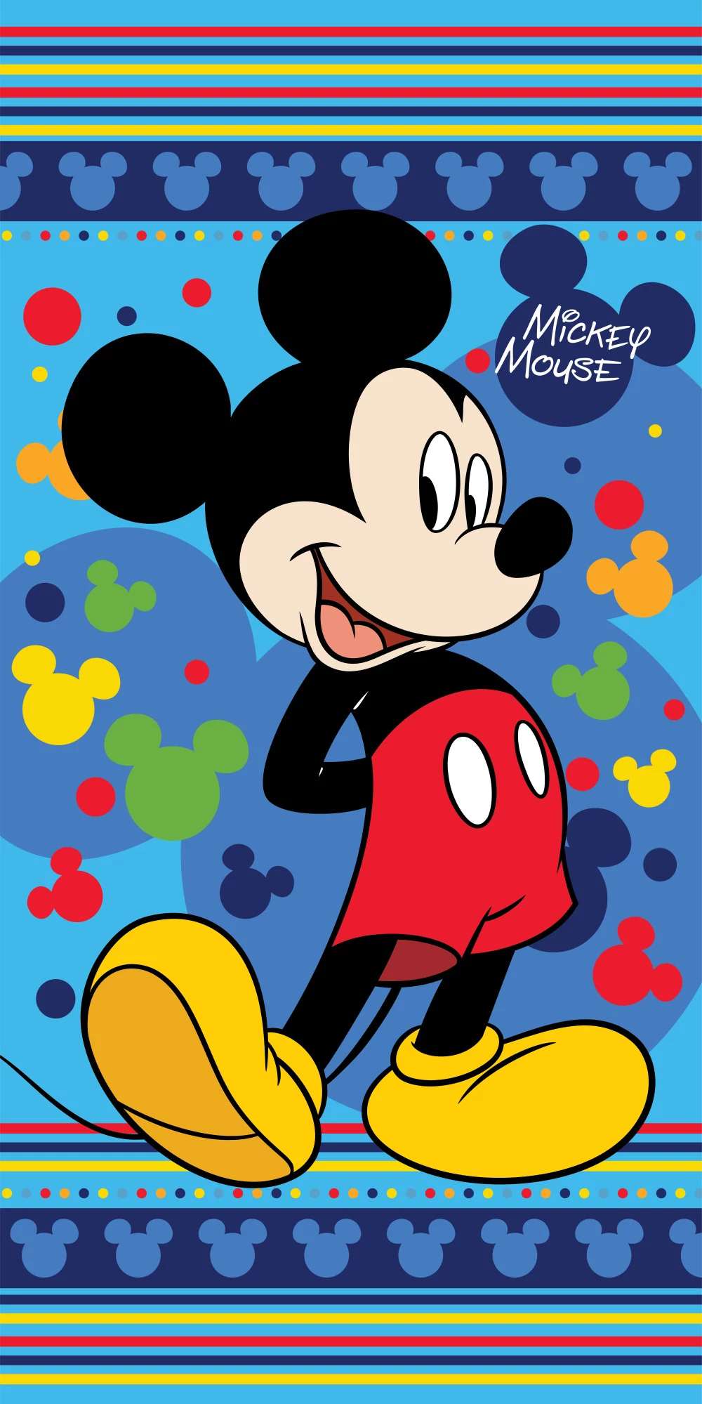 Disney Mickey Fürdőlepedő, Strand Törölköző  70x140cm